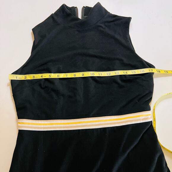 White House Black Market Striped Mock Neck Sheath Dress Size 8 Multicolored - Picture 8 of 10